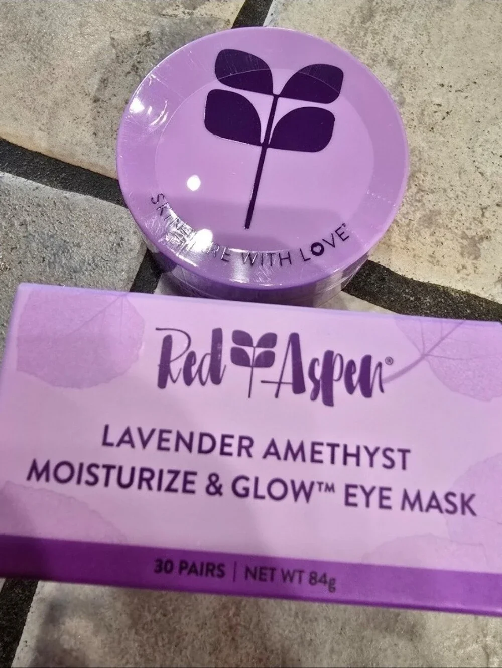 Red Aspen Lavender Amethyst Moisturize Glow Eye Masks